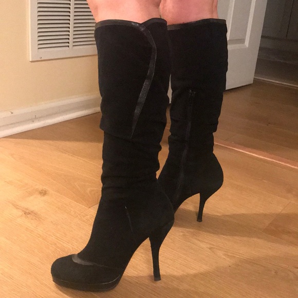 Bebe platform leather boots size 7 - Picture 2 of 7